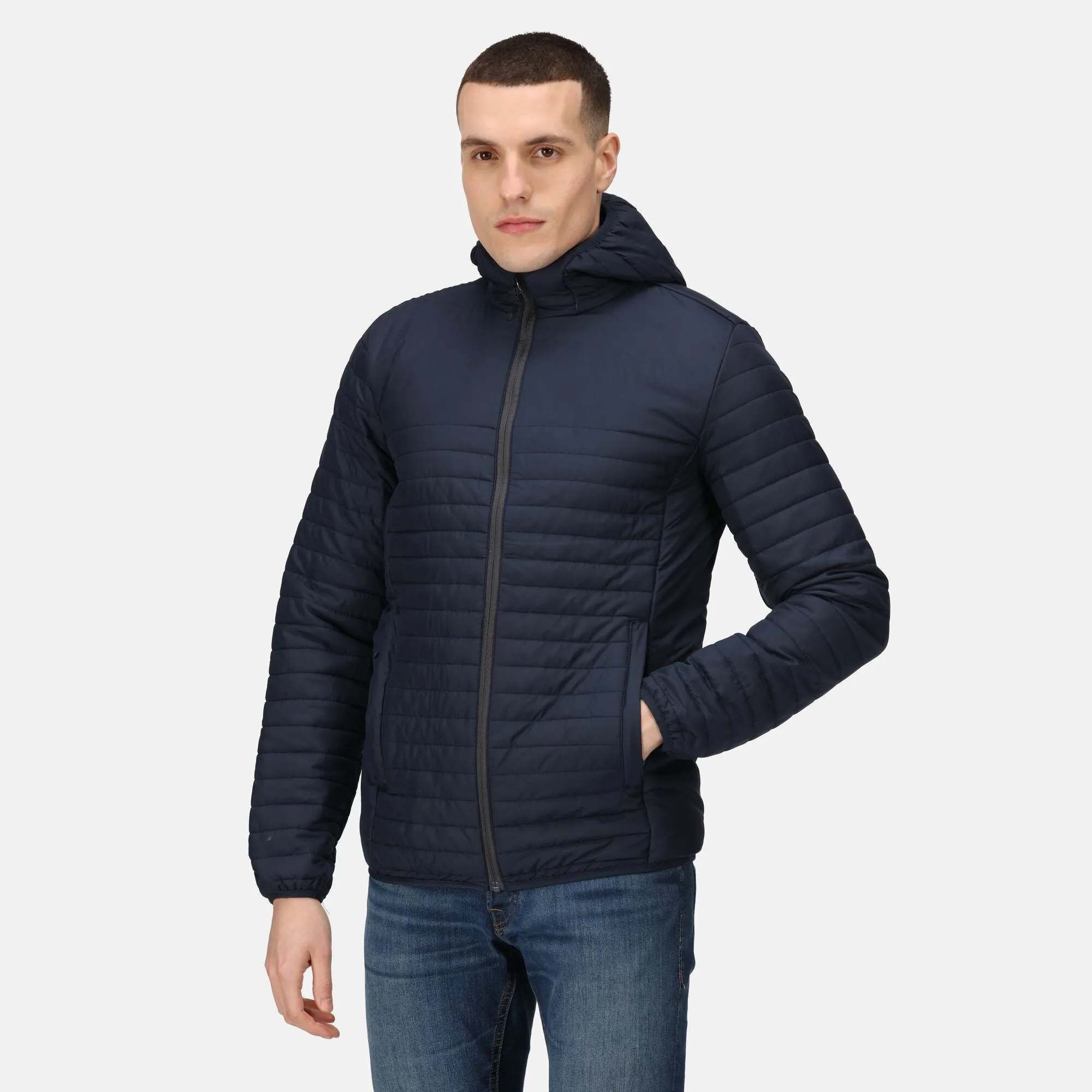 Regatta Honestly Made Men's Recycled Thermal Jacket | Hooded | Insulated | Black or Navy | S-3XL