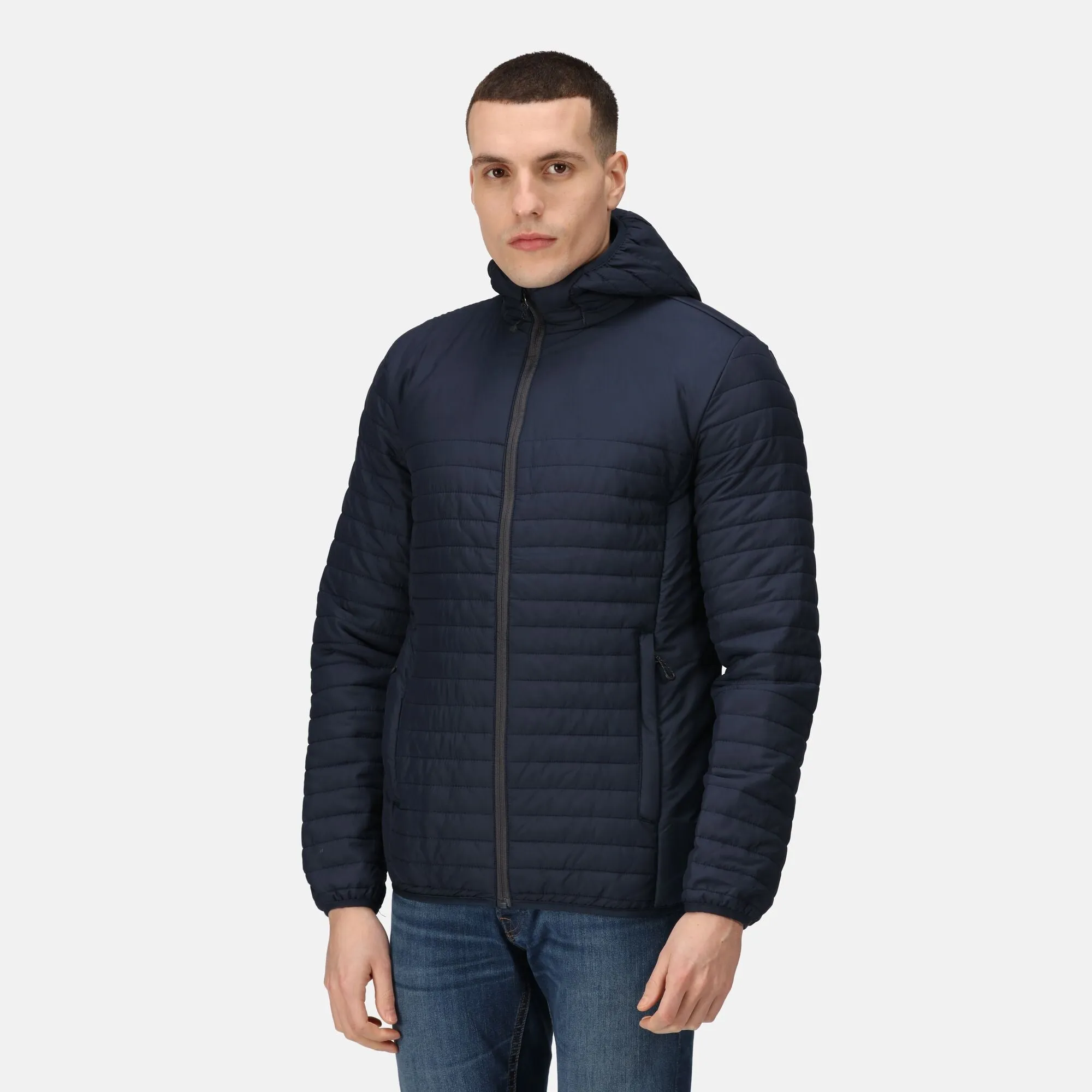 Regatta Honestly Made Men's Recycled Thermal Jacket | Hooded | Insulated | Black or Navy | S-3XL