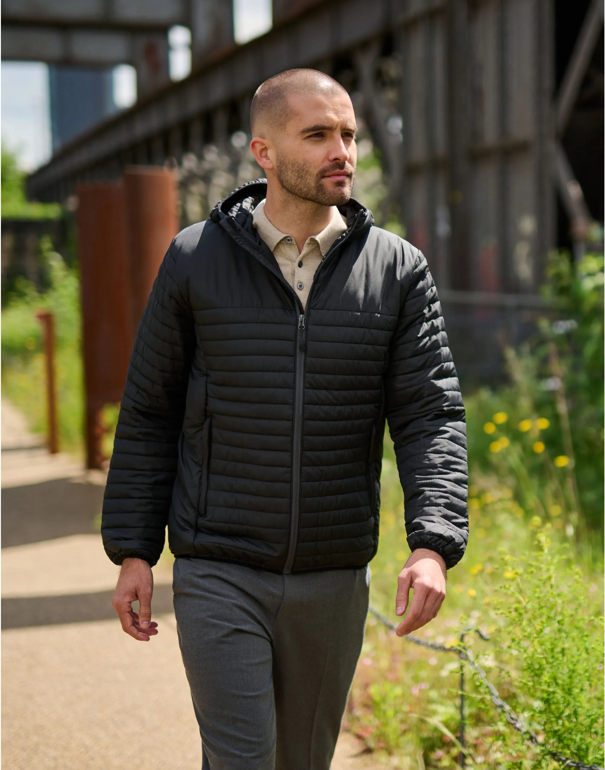Regatta Honestly Made Men's Recycled Thermal Jacket | Hooded | Insulated | Black or Navy | S-3XL