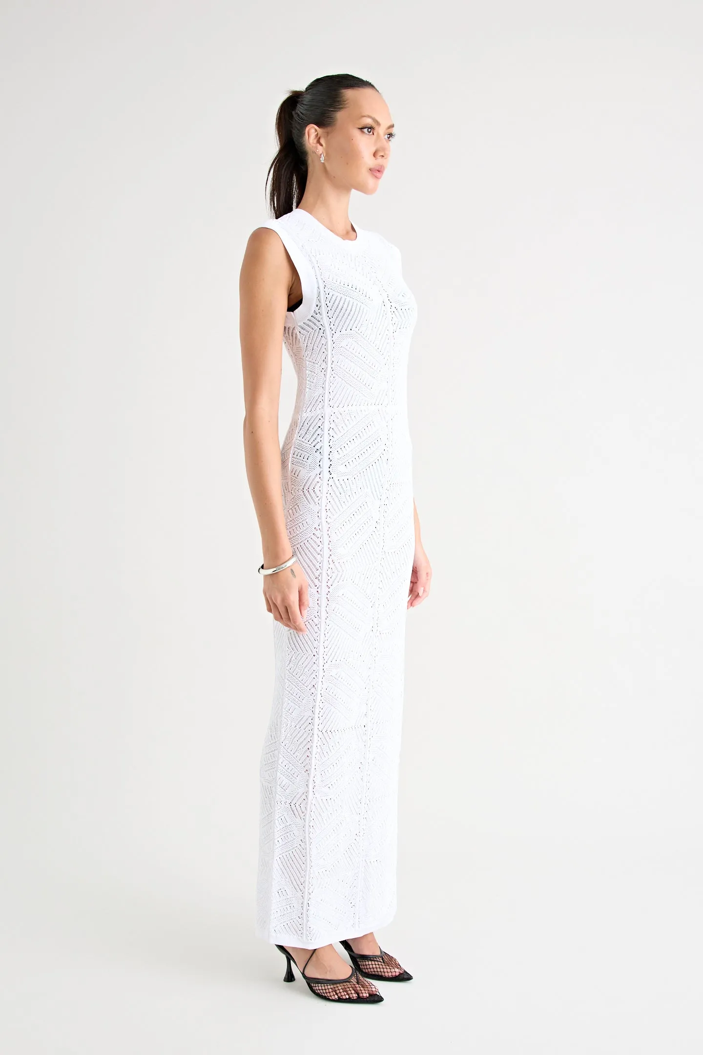 RENOIR KNIT DRESS | POWDER