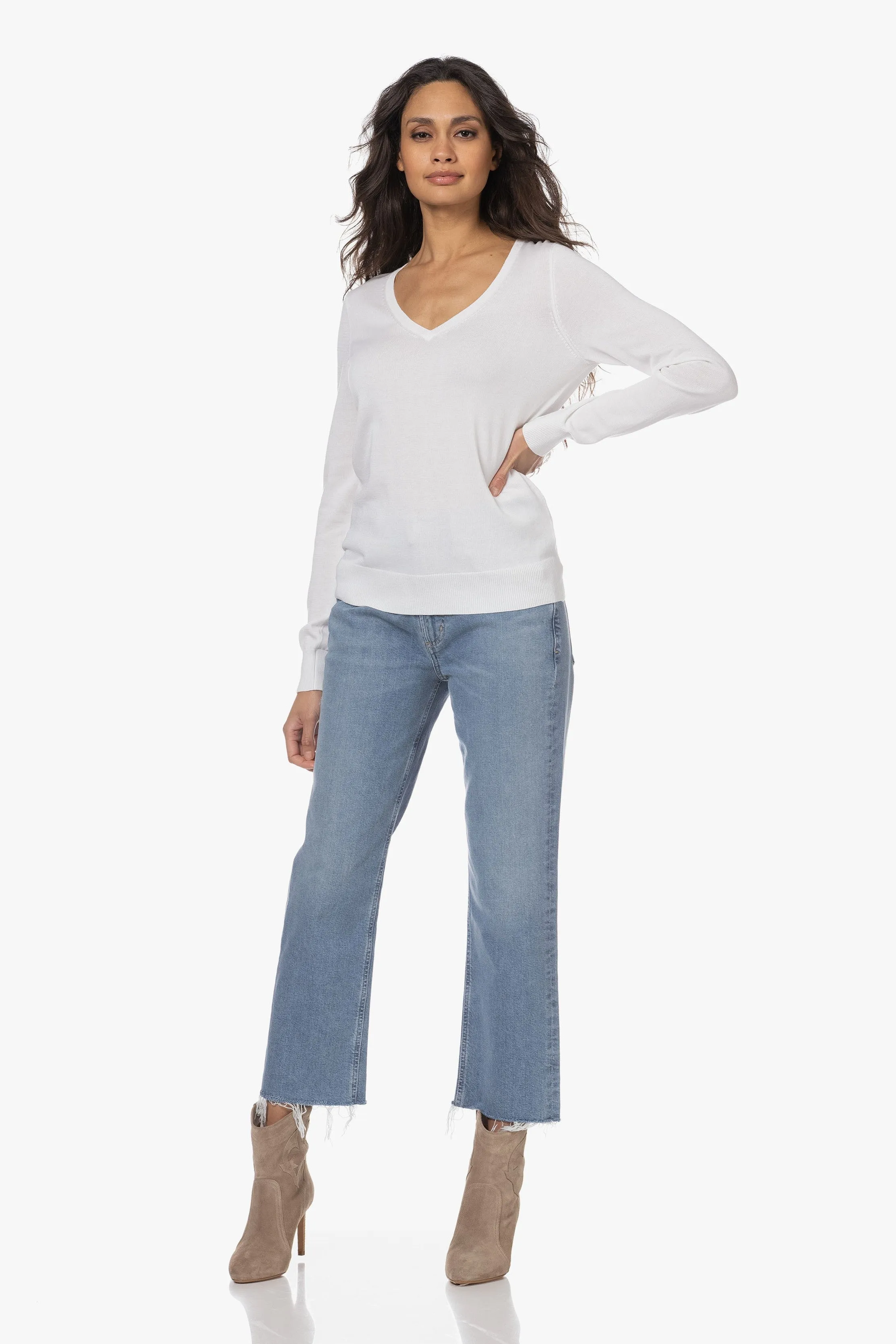 Repeat Knitted V-Neck Pullover