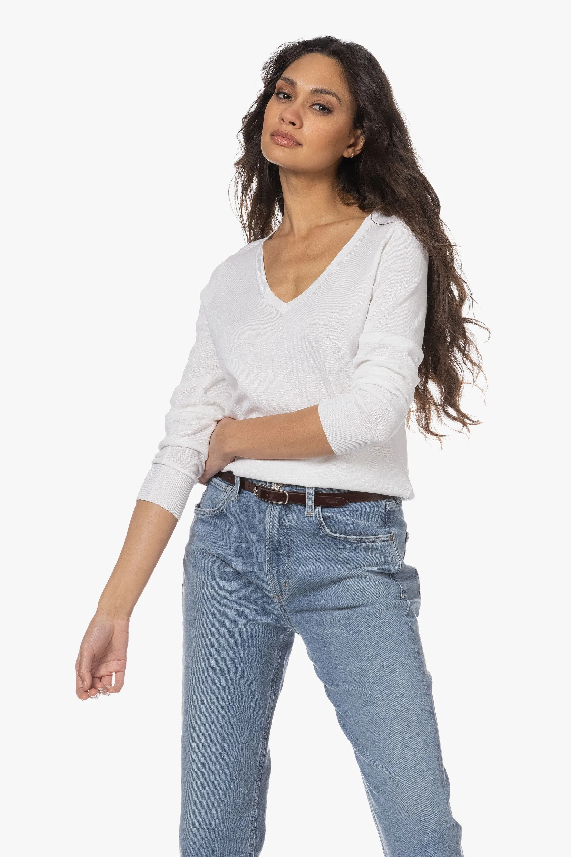 Repeat Knitted V-Neck Pullover