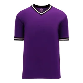 Retro V-Neck Dry Flex Pullover Purple-Black Jersey