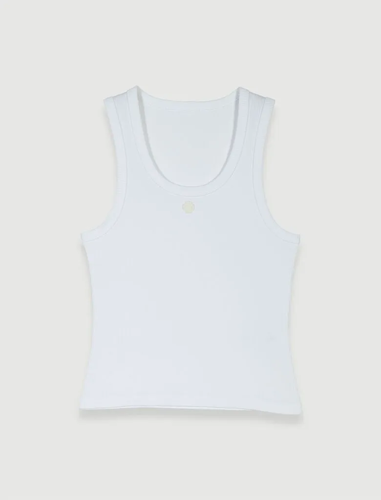 Rib knit tank top