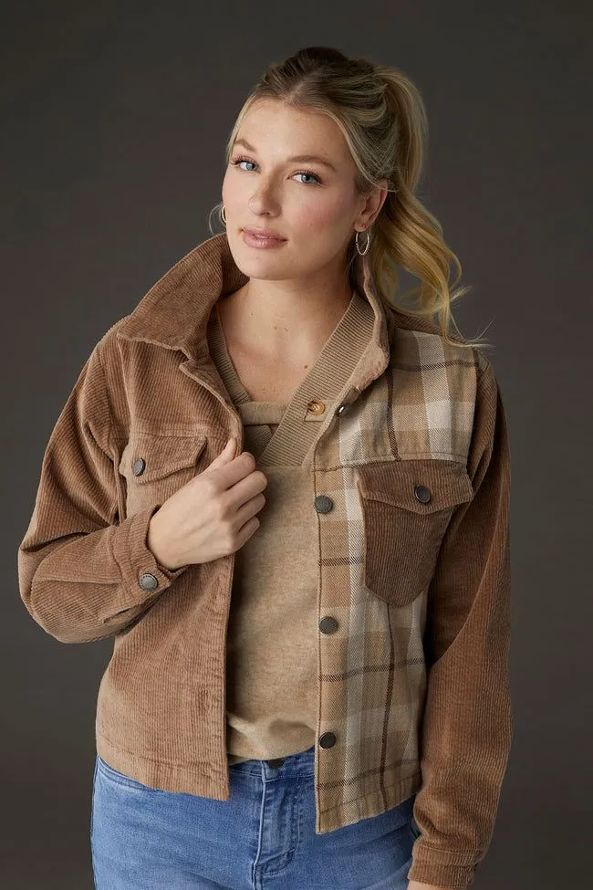 ROARK CORDUROY BUTTON FRONT JACKET