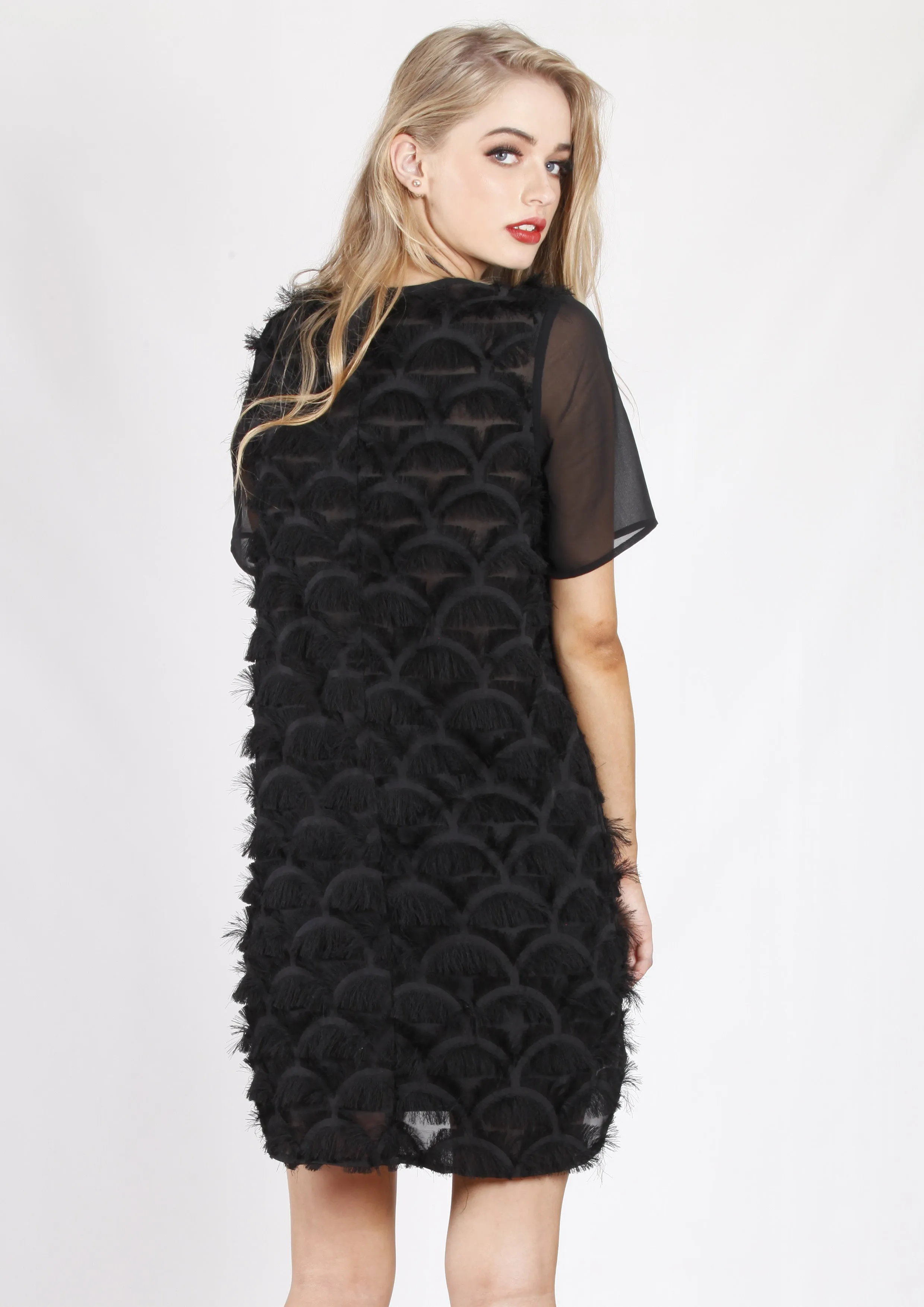 RV0894SS Textured Shift Dress (Pack)