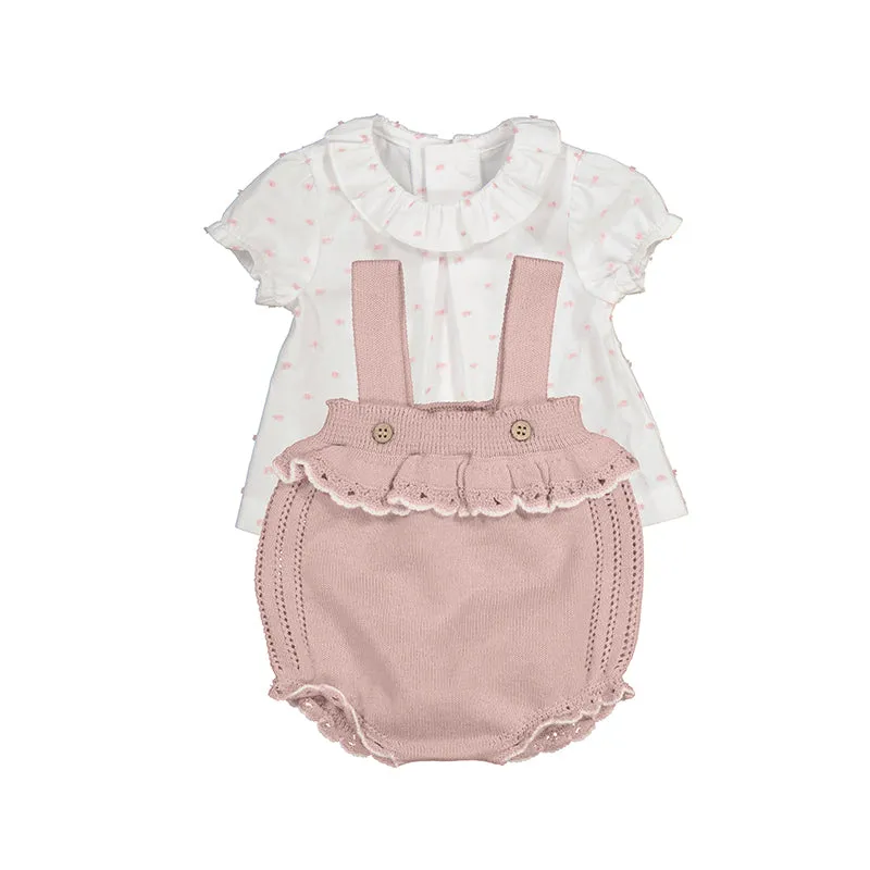 Sakura Knit Overall Set