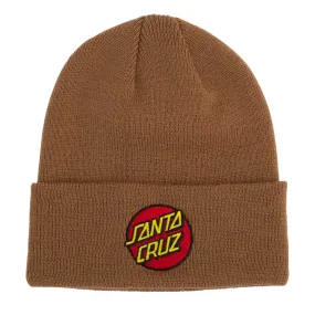 Santa Cruz Classic Dot Long Shoreman Beanie - Brwn Sgr