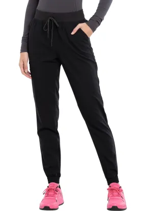Scrub Pants - Cherokee Women's Euphoria Mid Rise Jogger - Black, CK260A