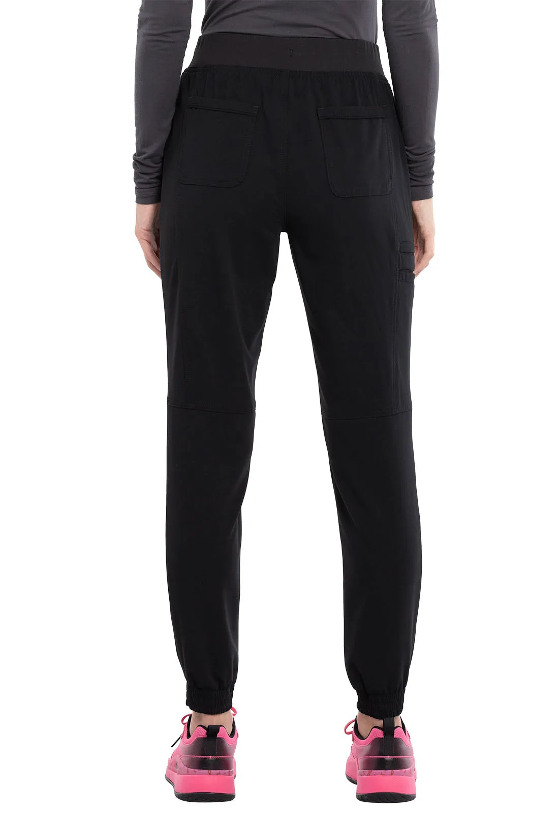 Scrub Pants - Cherokee Women's Euphoria Mid Rise Jogger - Black, CK260A