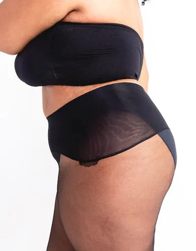 Sheer Noir Tights By Les Belles - 20 DEN - XS-3X