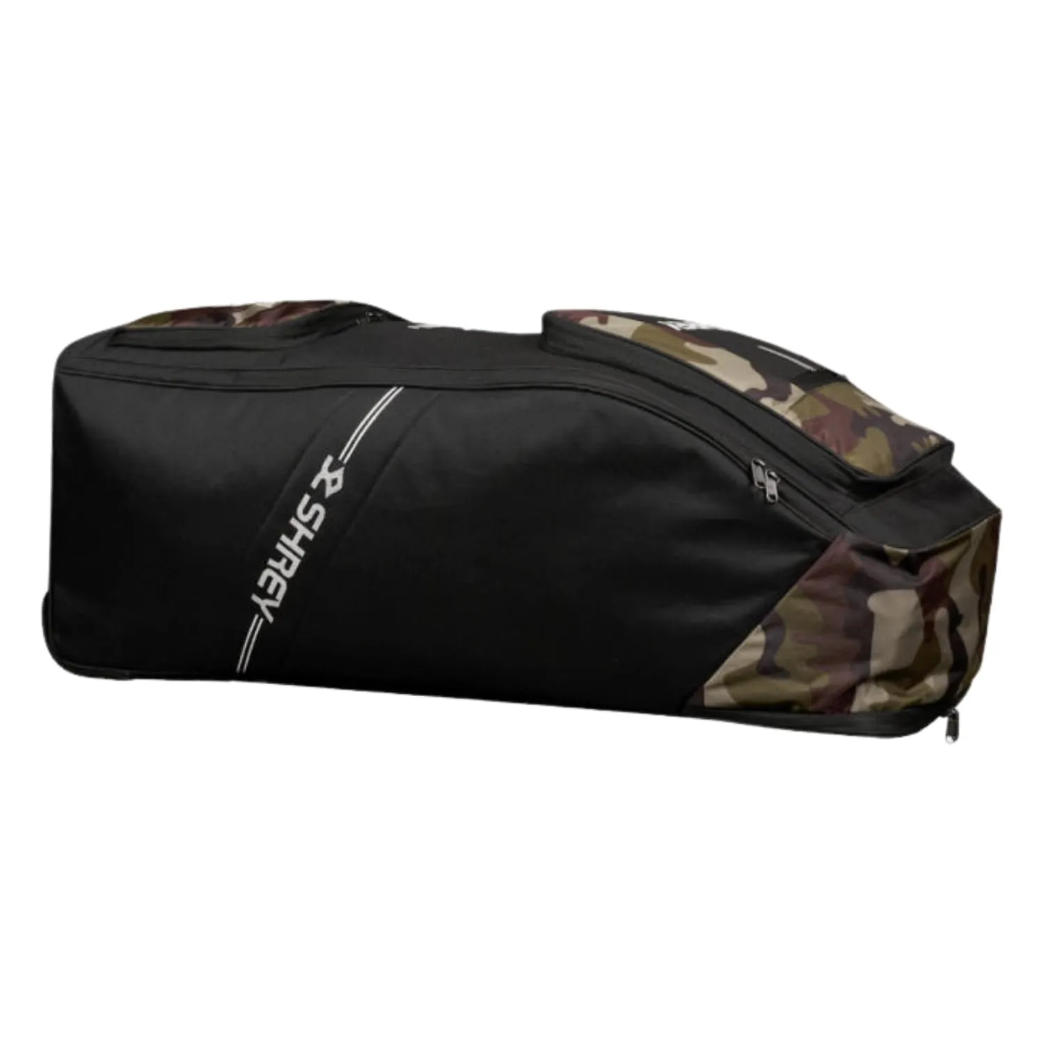 Shrey Match Duffle 2.0 Wheelie Cricket Kitbag, Camouflage Green