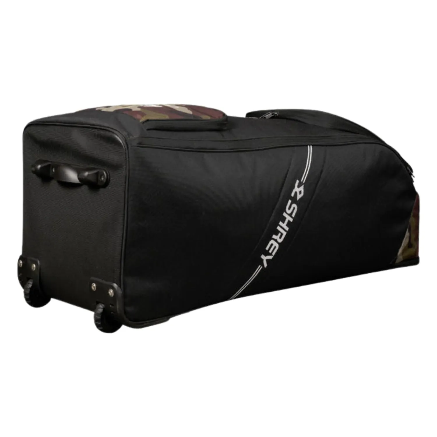 Shrey Match Duffle 2.0 Wheelie Cricket Kitbag, Camouflage Green