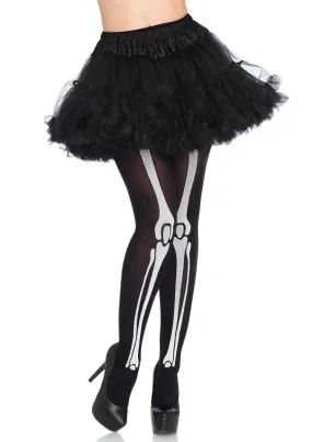 Skeleton Bone Print Tights