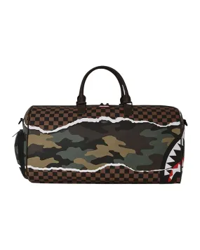 Sprayground Tear It Up Camo Duffle