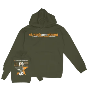 Stretch Arm Strong "Transmission Demolition" Army Hooded Sweatshirt