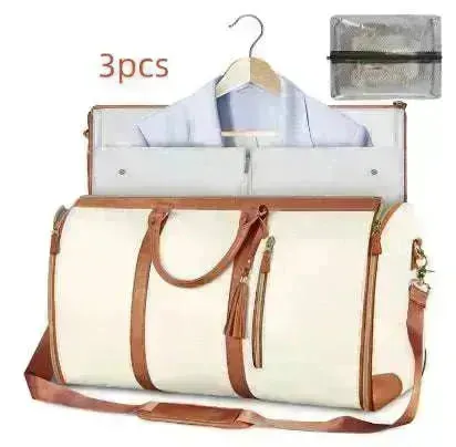Stylish Large Capacity Waterproof Travel Duffle Folding Suit Bag