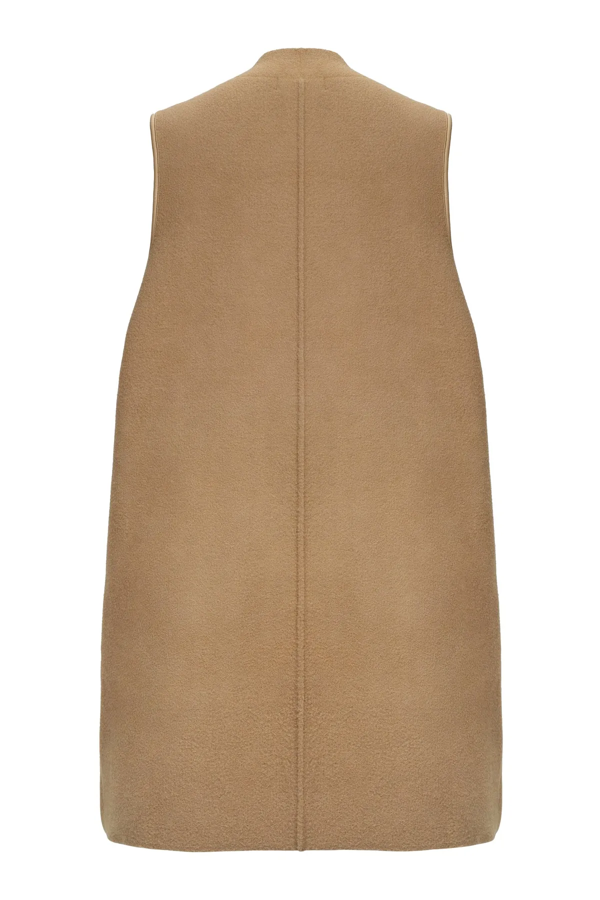 Tessa Sleeveless Coat - Brown