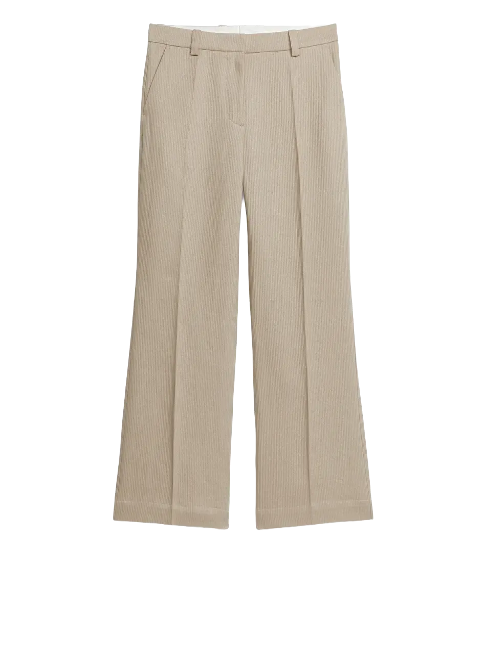Textured Linen Trousers