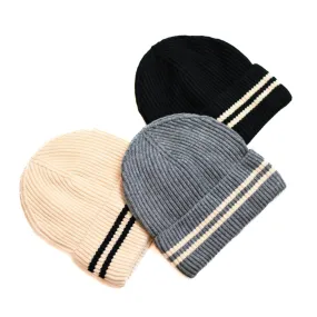 The Varsity Stripe Beanie by Nicsessories