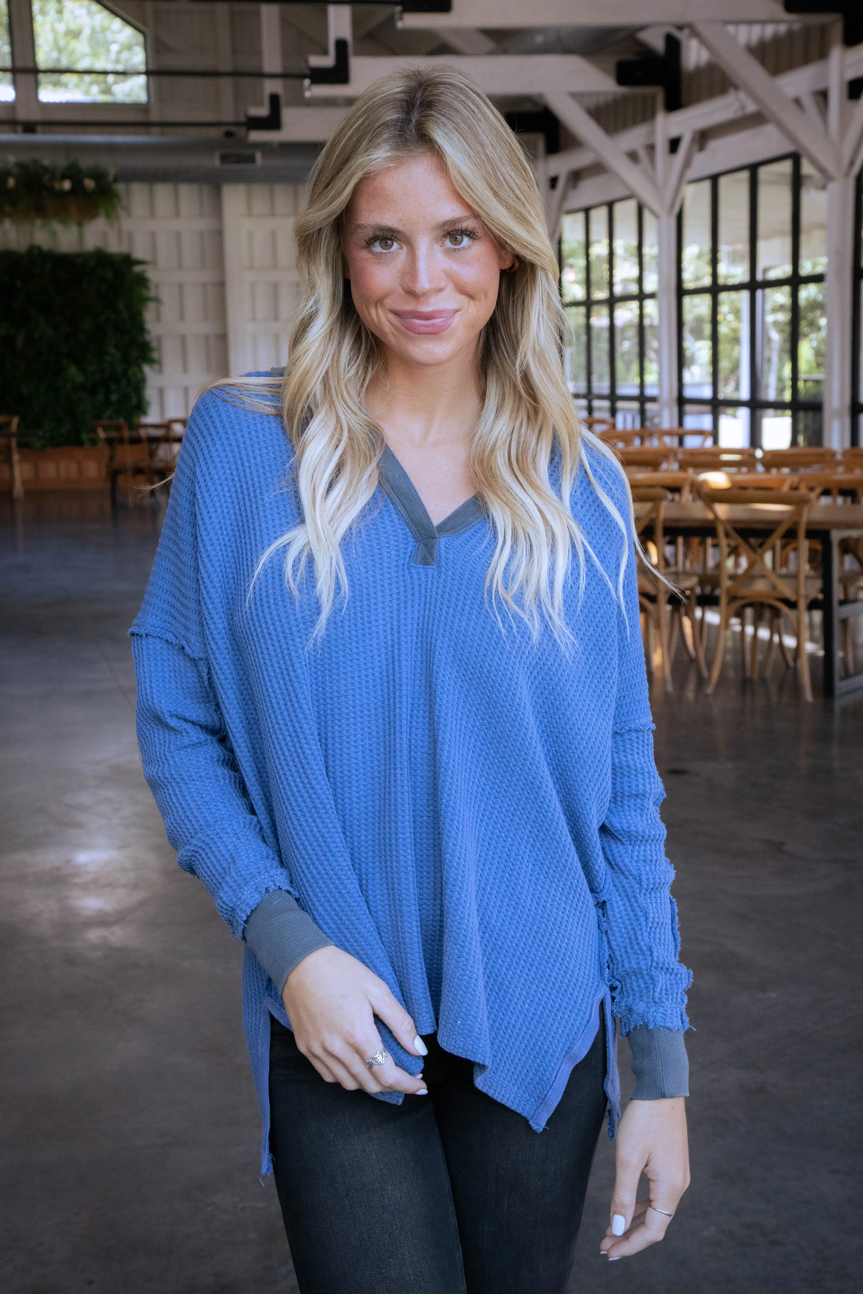 Travis Polo Top, Dutch Blue | Free People