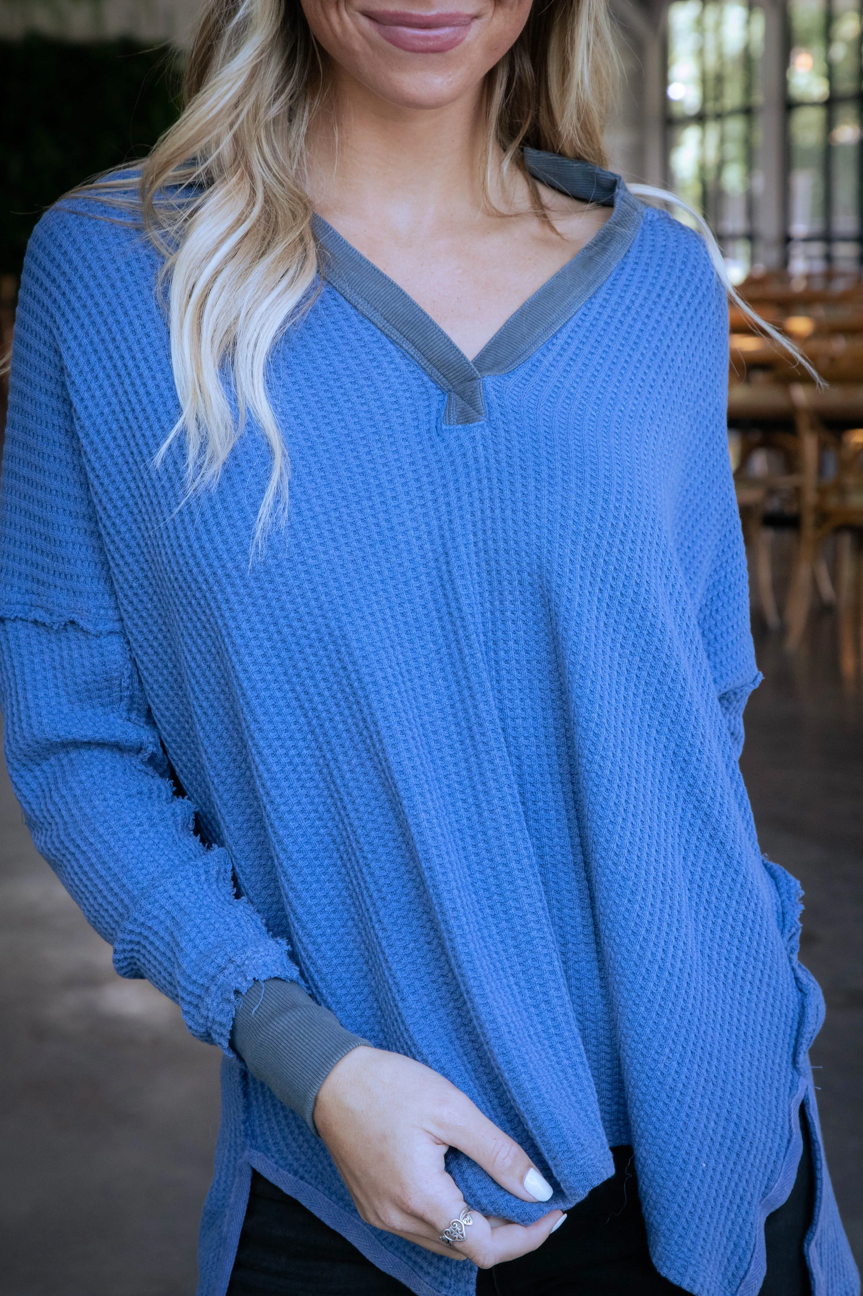 Travis Polo Top, Dutch Blue | Free People