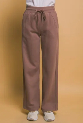 Truffle Wide Leg Sweatpants