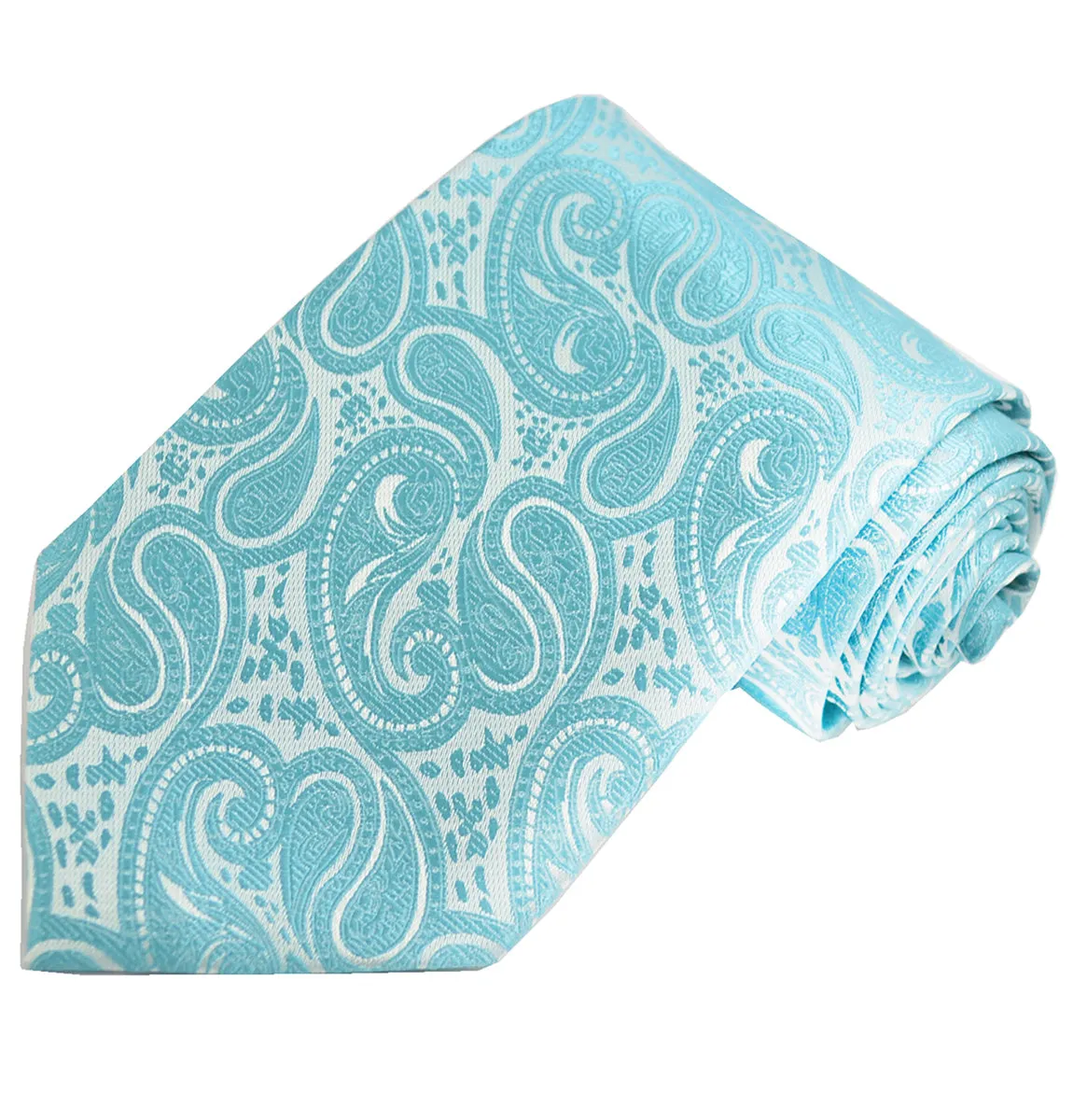 Turquoise Paisley Tuxedo Vest Set