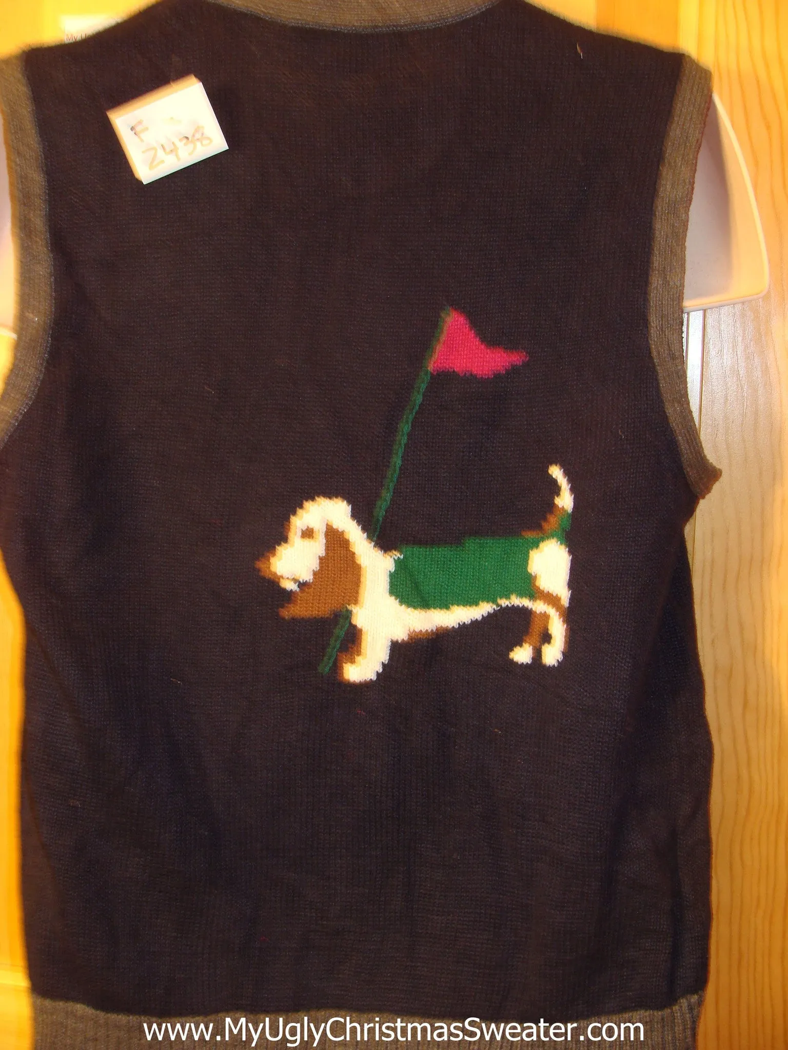 Ugly Dog Themed Sweater Vest