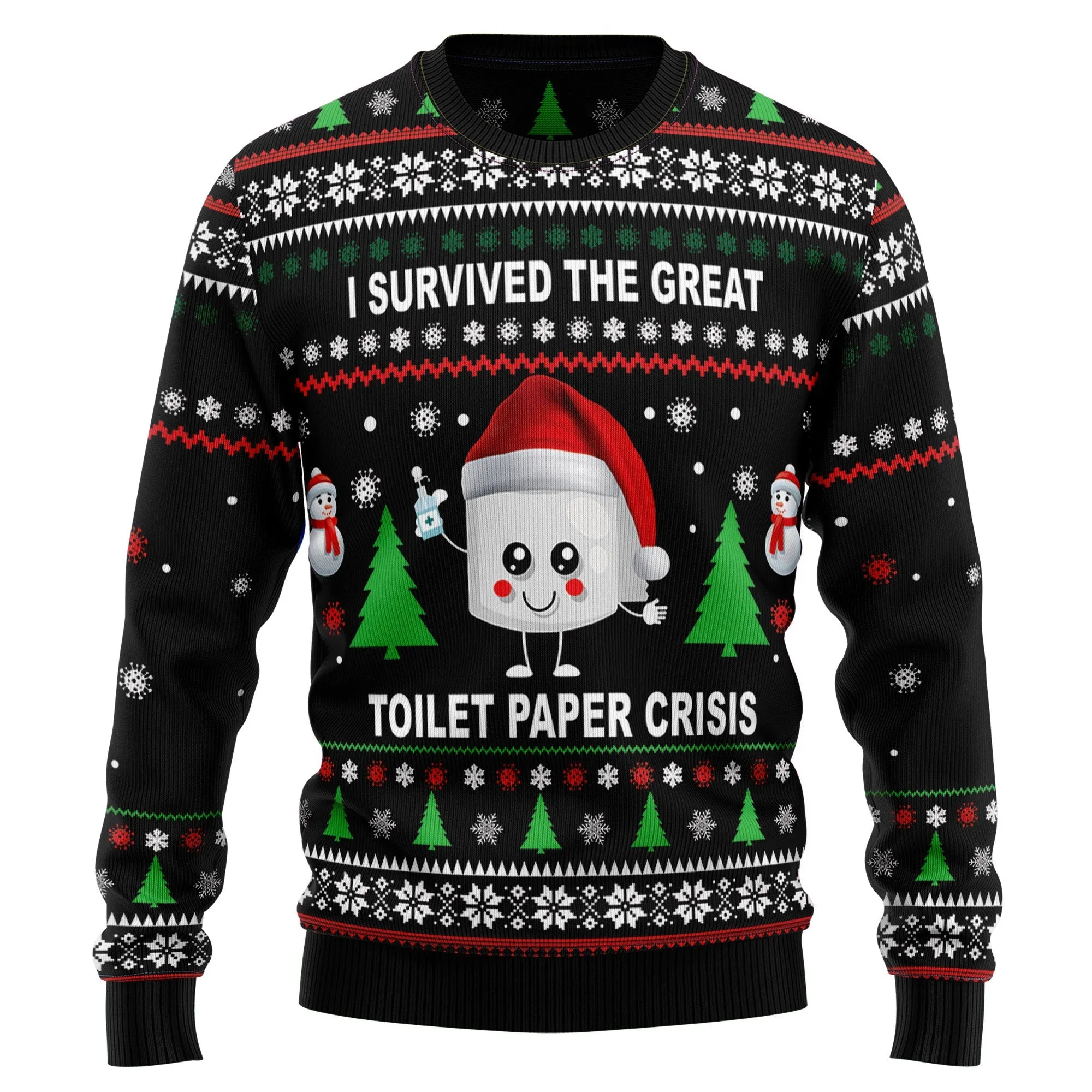 Unisex Christmas Jumper JulesRoche Funny Festive Pullover