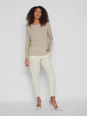 VERA KNIT TOP (NATURAL MELANGE)