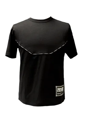 Versace Jeans Couture Black Pure Cotton Signature Label T-Shirt