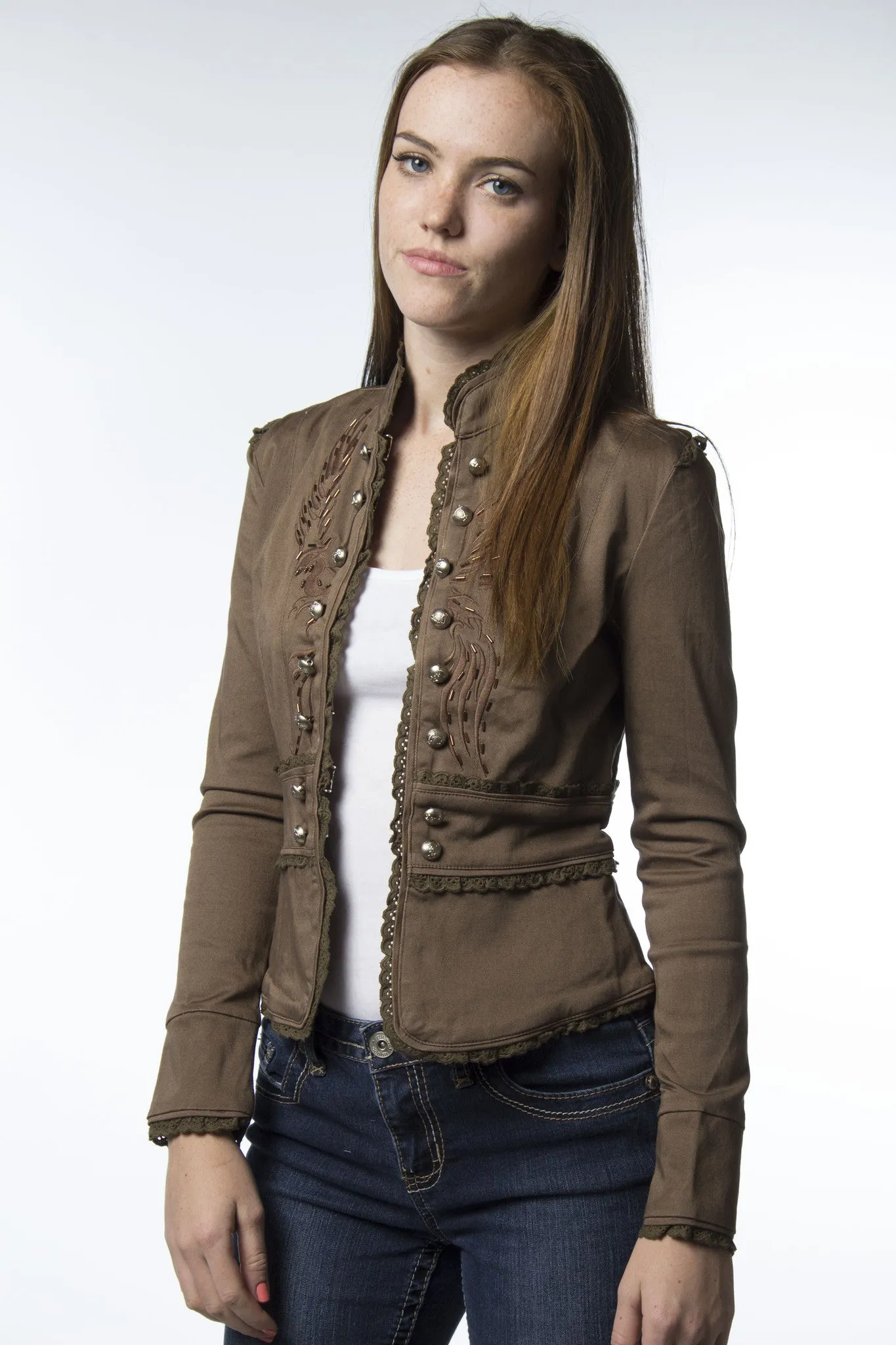 Victorian Style Tailored Jacket-515