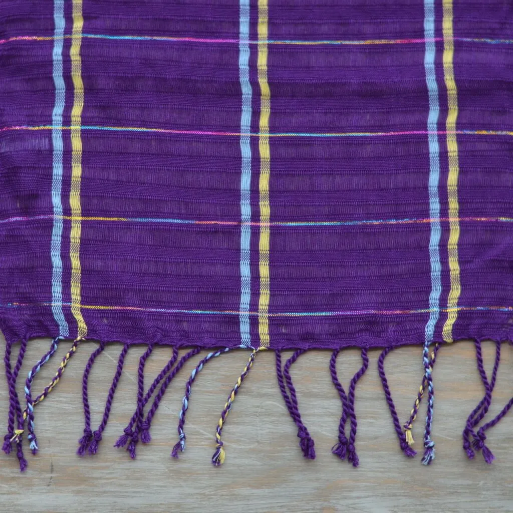 Violet Sparkle Infinity Scarf