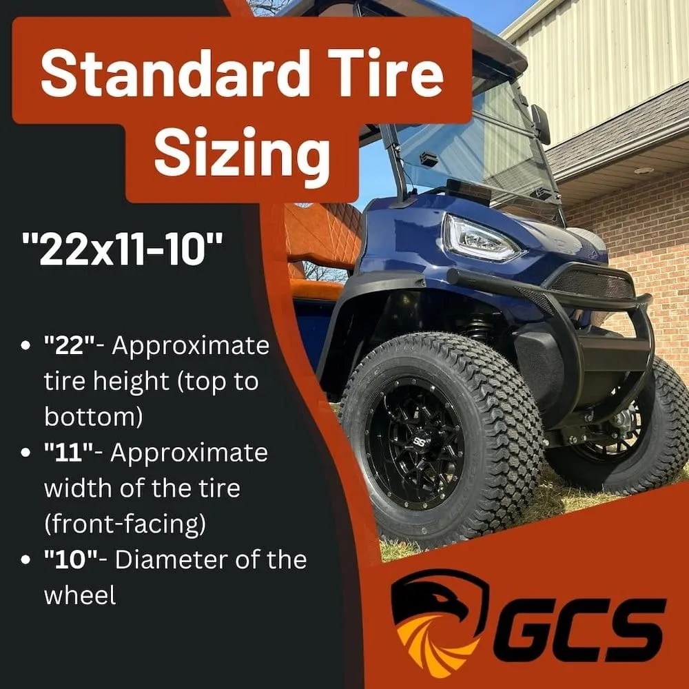 WANDA All Trail 22x11-10 All Terrain Golf Cart Tires (22" tall)