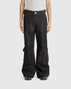 Whale Fin Snap-On Denim Cargo