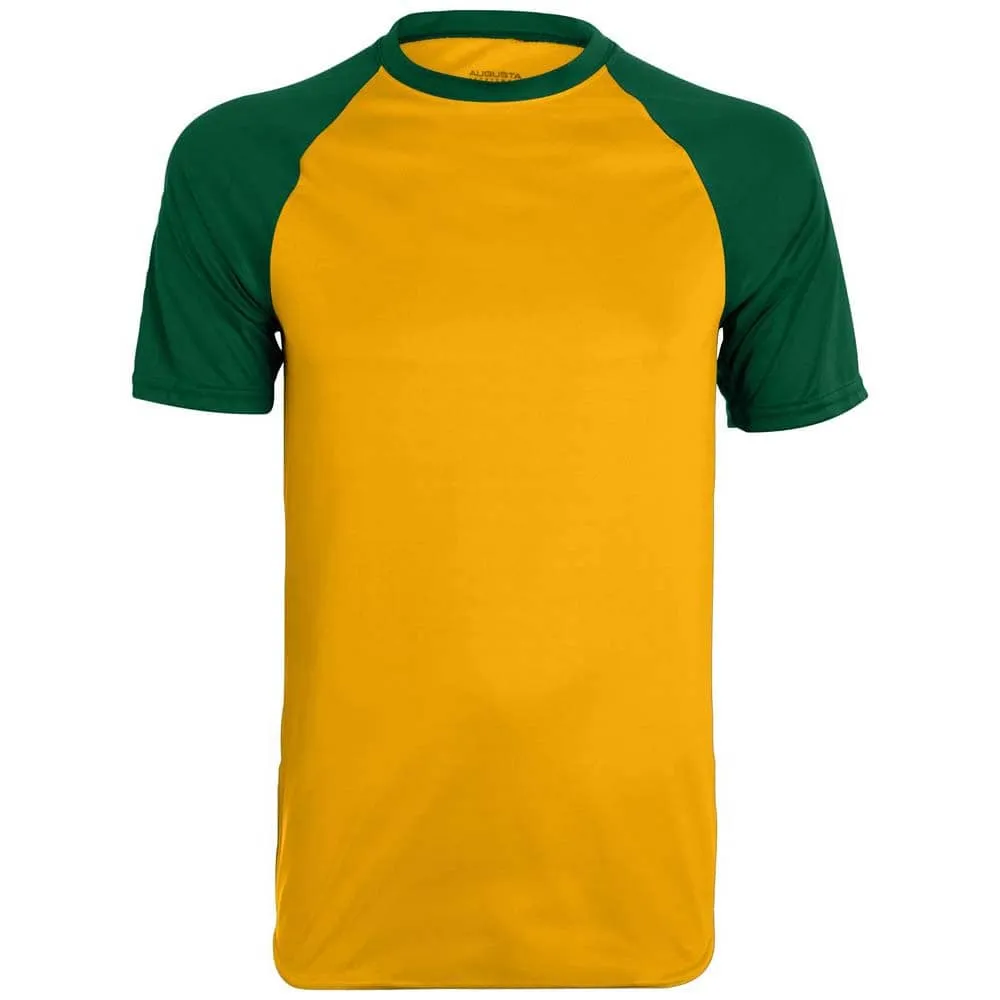 Wicking Retro Short Sleeve Jersey Gold-Forest