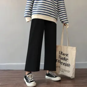 Women's Ankle-Length Loose Wide Leg Casual Pants