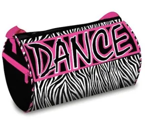 Zebra Dazzle Dance Duffel Bag